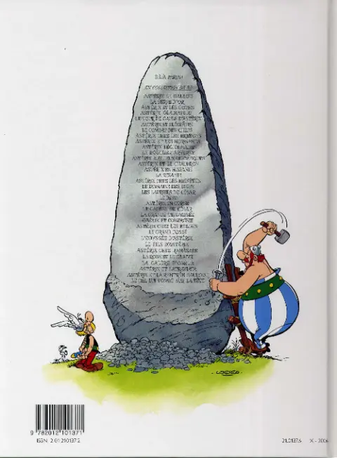 Verso de l'album Astérix Tome 5 Le tour de Gaule d'Astérix