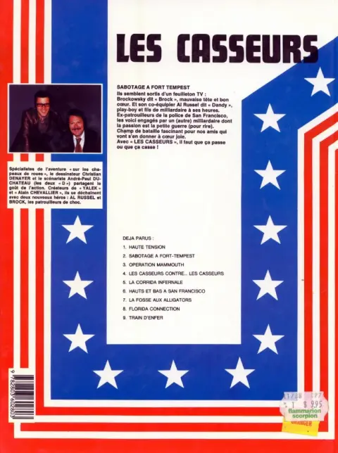 Verso de l'album Les Casseurs Tome 2 Sabotage à Fort-Tempest