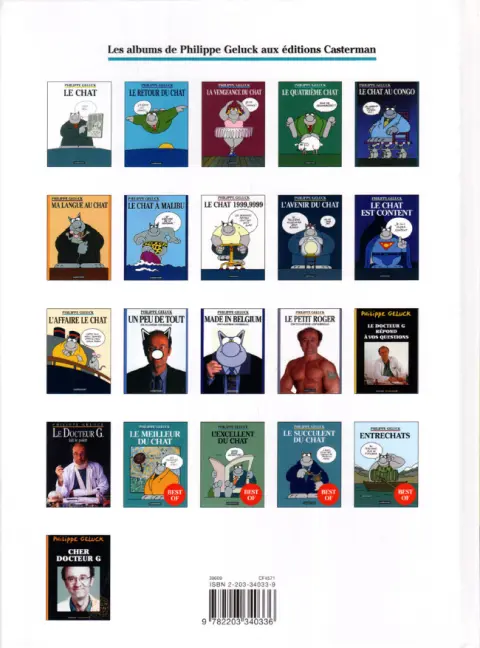 Verso de l'album Le Chat Tome 4 Le Quatrième Chat