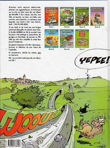 Verso de l'album Les damnés de la route Tome 1 On achève bien les 2 chevaux !
