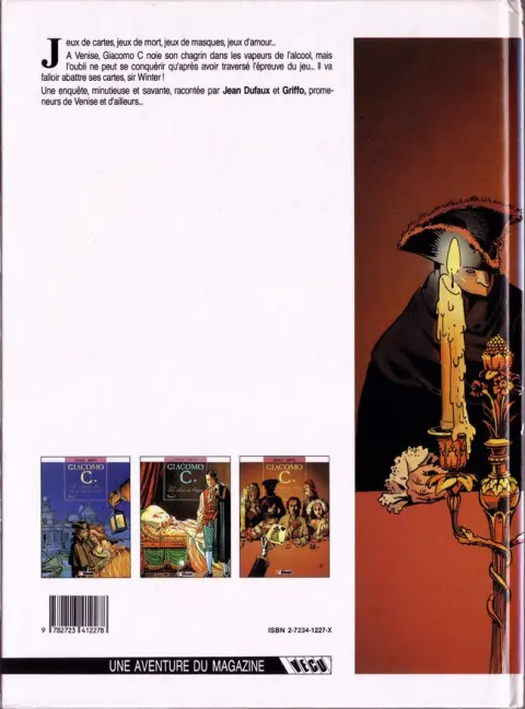 Verso de l'album Giacomo C. Tome 3 La dame au cœur de suie