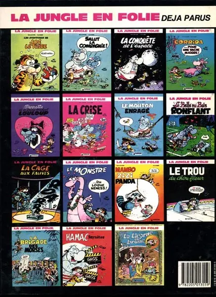 Verso de l'album La Jungle en folie Tome 8 La Belle au Bois ronflant