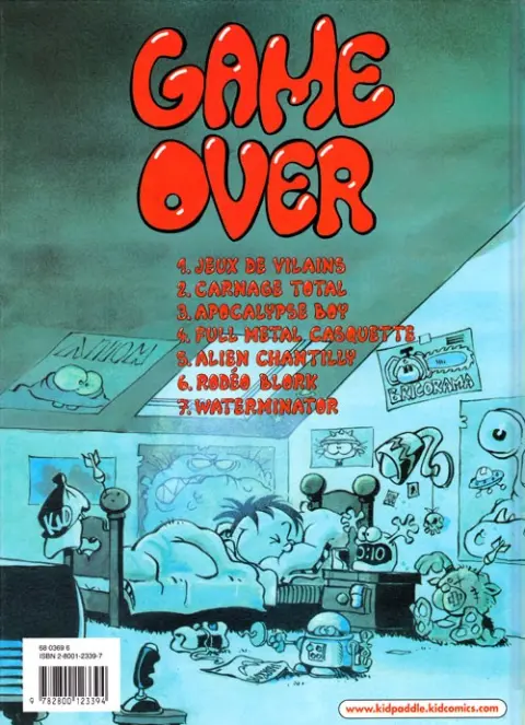 Verso de l'album Kid Paddle Tome 2 Carnage Total