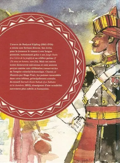 Verso de l'album Kipling héritage Poèmes