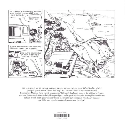Verso de l'album Tif et Tondu Tome 8 La villa du Long-Cri