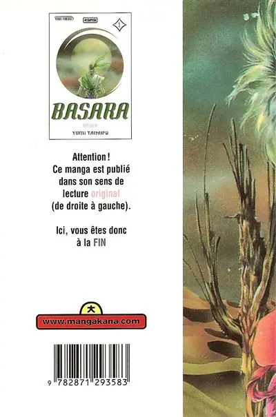 Verso de l'album Basara 1