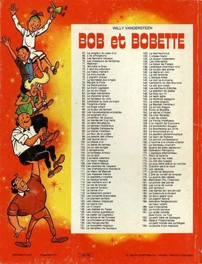 Verso de l'album Bob et Bobette Tome 194 La plume d'oie magique