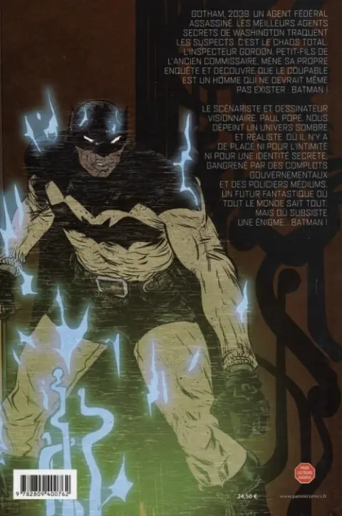 Verso de l'album Batman : Année 100