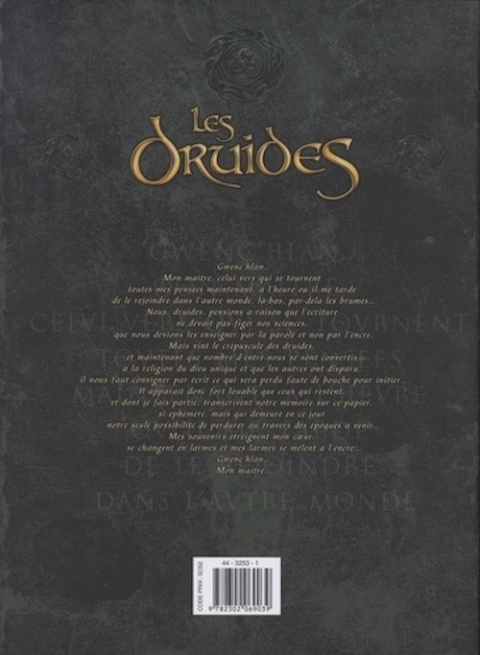 Verso de l'album Les Druides Intégrale Tomes 7 à 9