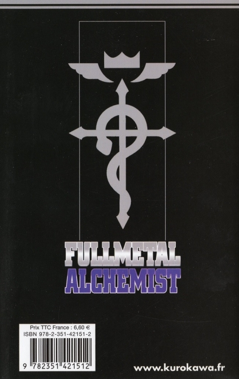 Verso de l'album FullMetal Alchemist Tome 11