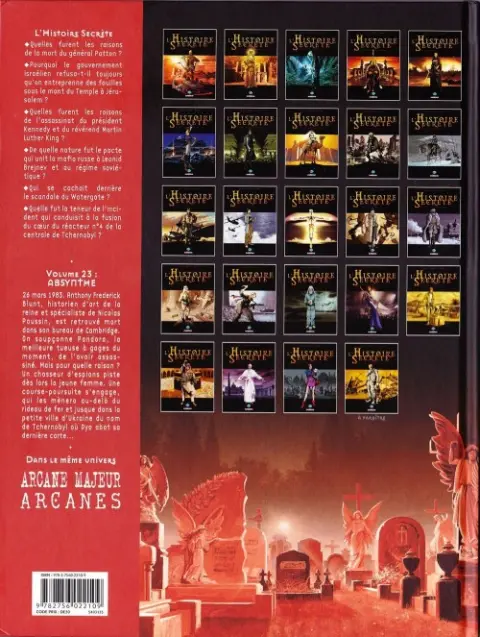 Verso de l'album L'Histoire secrète Volume 23 Absynthe