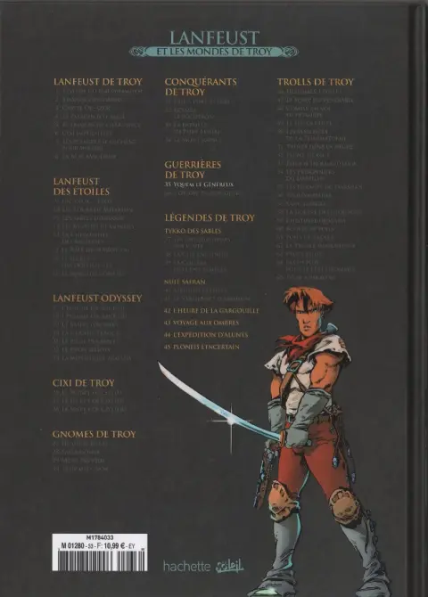 Verso de l'album Lanfeust et les mondes de Troy Tome 35 Les Guerrières de Troy - Yquem le généreux