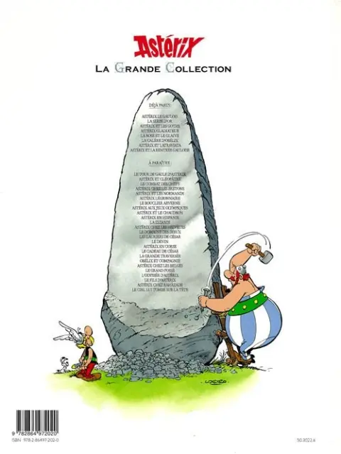 Verso de l'album Astérix La Grande Collection Tome 29 La rose et le glaive