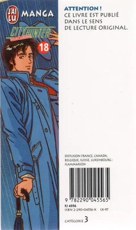 Verso de l'album City Hunter - Nicky Larson 18 L'Éléphant est à moi !