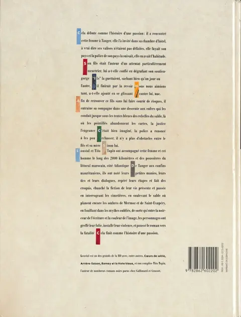 Verso de l'album V comme Engeance