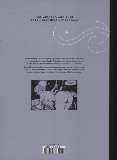 Verso de l'album Les Grands Classiques de la Bande Dessinée Érotique - La Collection Tome 25 Mona Street Tome 2