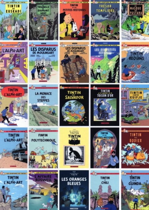 Verso de l'album Tintin Les disparus de Moulinsart