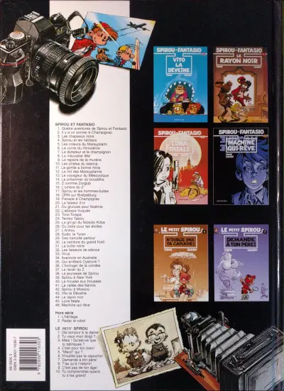 Verso de l'album Spirou et Fantasio Hors-Série 1 L'héritage