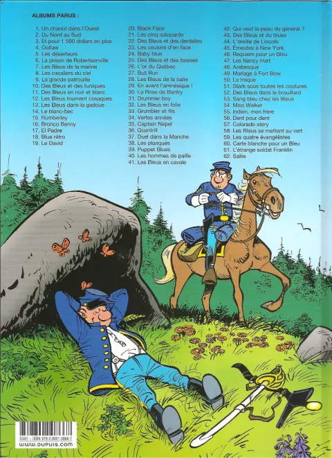 Verso de l'album Les Tuniques Bleues Tome 9 La grande patrouille