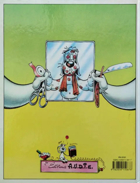 Verso de l'album Gai-Luron Tome 3 Gai-Luron rit de se voir si beau en ce miroir