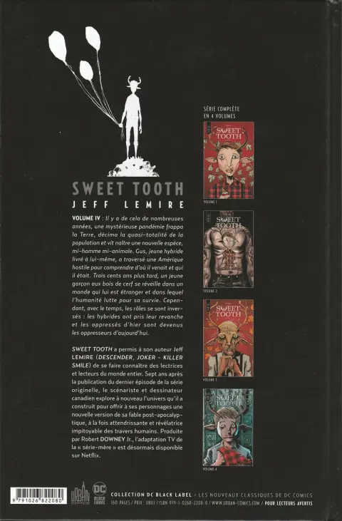Verso de l'album Sweet Tooth Volume 4