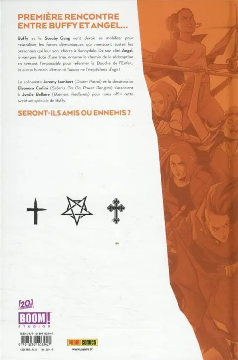 Verso de l'album Buffy contre les Vampires : La bouche de l'enfer La bouche de l'enfer