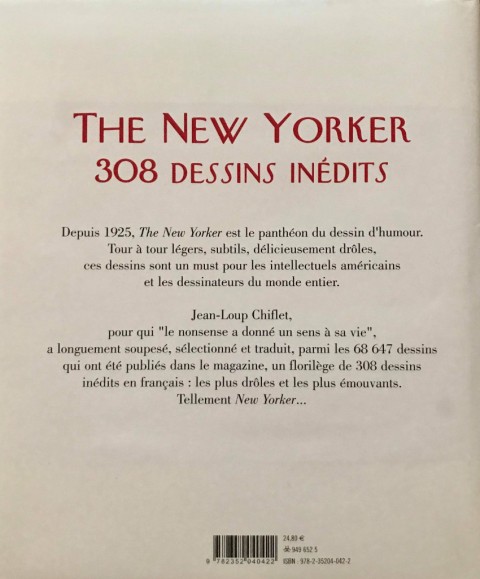 Verso de l'album The New Yorker Les dessins inédits