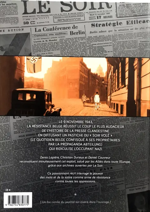Verso de l'album Le faux Soir