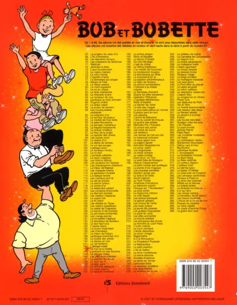 Verso de l'album Bob et Bobette Tome 126 Les voisins querelleurs