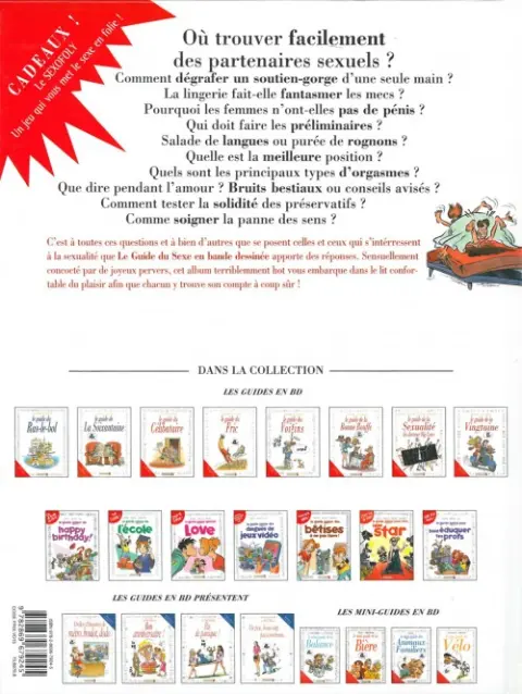 Verso de l'album Le Guide Tome 20 Le guide du Sexe