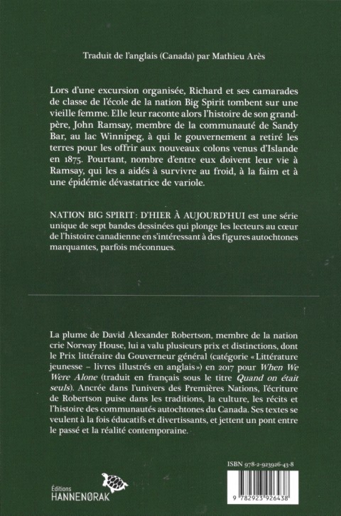 Verso de l'album Le protecteur d’Ós : John Ramsay