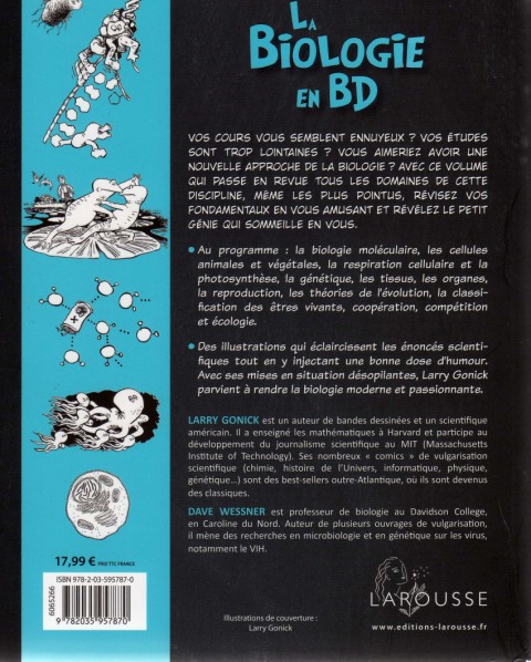 Verso de l'album Science en BD 4 La Biologie en BD