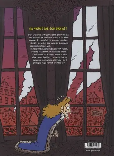 Verso de l'album Macronarchie En marche forcée