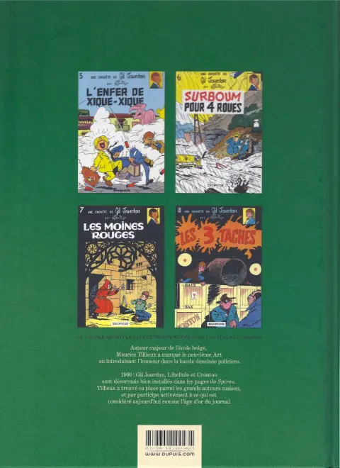 Verso de l'album Gil Jourdan Intégrale Tome 2 L'intégrale 2