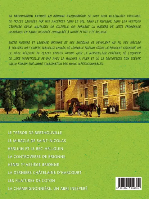 Verso de l'album Brionne, Histoire et Légendes