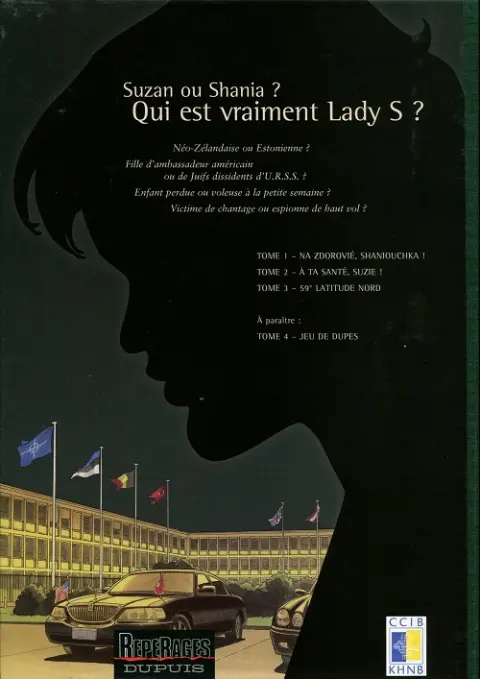 Verso de l'album Lady S. Tome 3 59° latitude nord