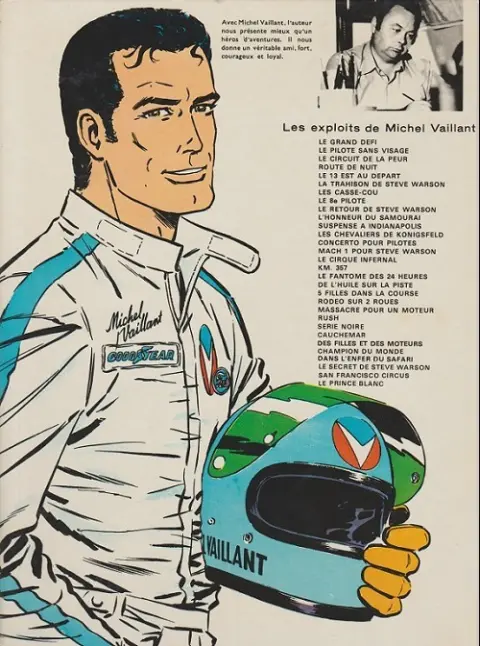 Verso de l'album Michel Vaillant Tome 18 De l'huile sur la piste !
