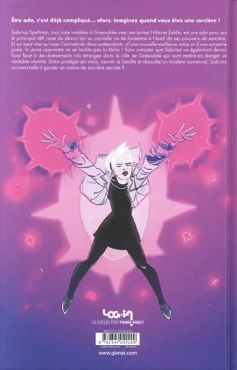 Verso de l'album Sabrina L'apprentie Sorcière