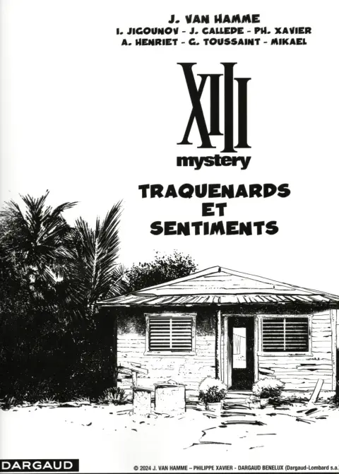 Verso de l'album XIII Mystery Tome 14 Traquenards et sentiments