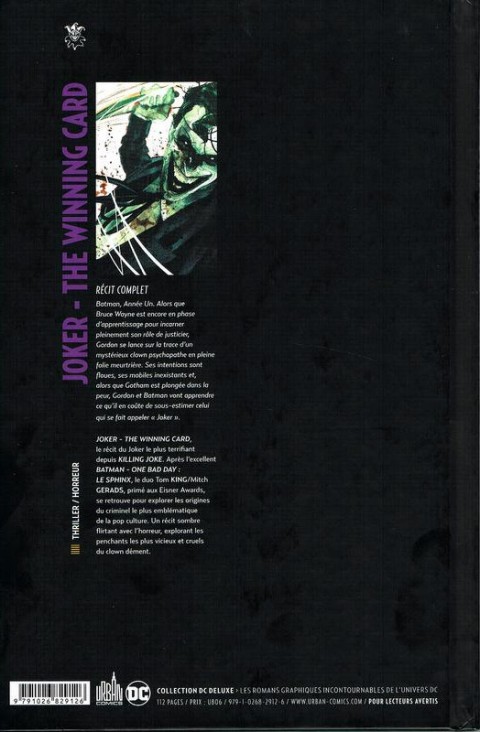 Verso de l'album Joker - The Winning Card