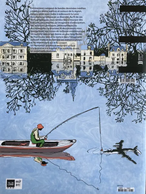 Verso de l'album L'appel du fleuve La Loire en bande dessinée
