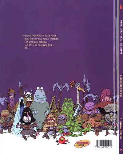 Verso de l'album Donjon Parade Tome 2 Le sage du ghetto