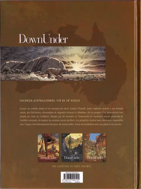 Verso de l'album Down Under Tome 3 Terra Nullius