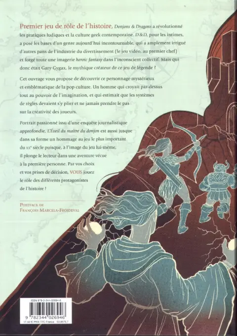 Verso de l'album L'Éveil du Maître du Donjon