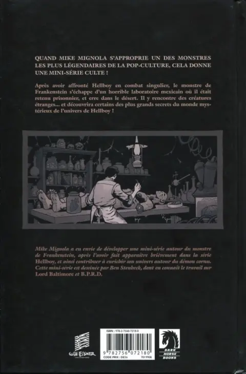 Verso de l'album Frankenstein Underground
