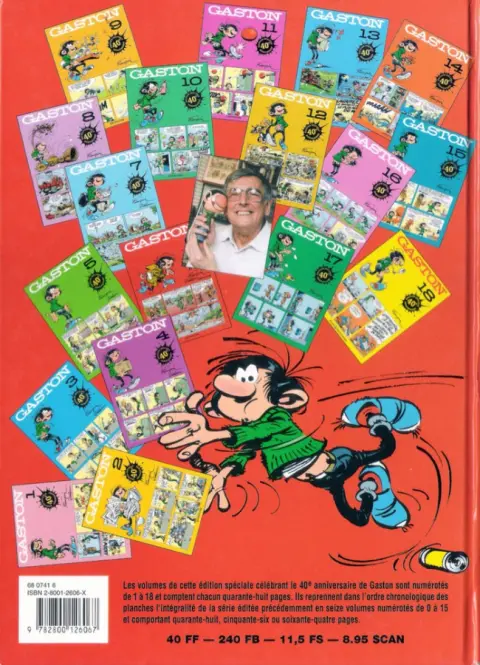 Verso de l'album Gaston Tome 6