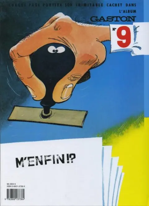 Verso de l'album Gaston Tome 8 Lagaffe nous gâte