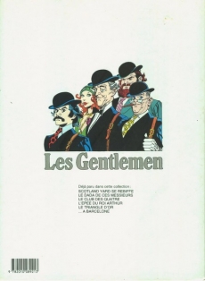 Verso de l'album Les Gentlemen Tome 6 Les Gentlemen à Barcelone