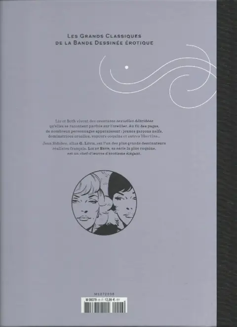 Verso de l'album Les Grands Classiques de la Bande Dessinée Érotique - La Collection Tome 6 Liz et Beth - Tome 1