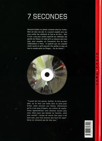 Verso de l'album 7 secondes Tome 4 Guillot